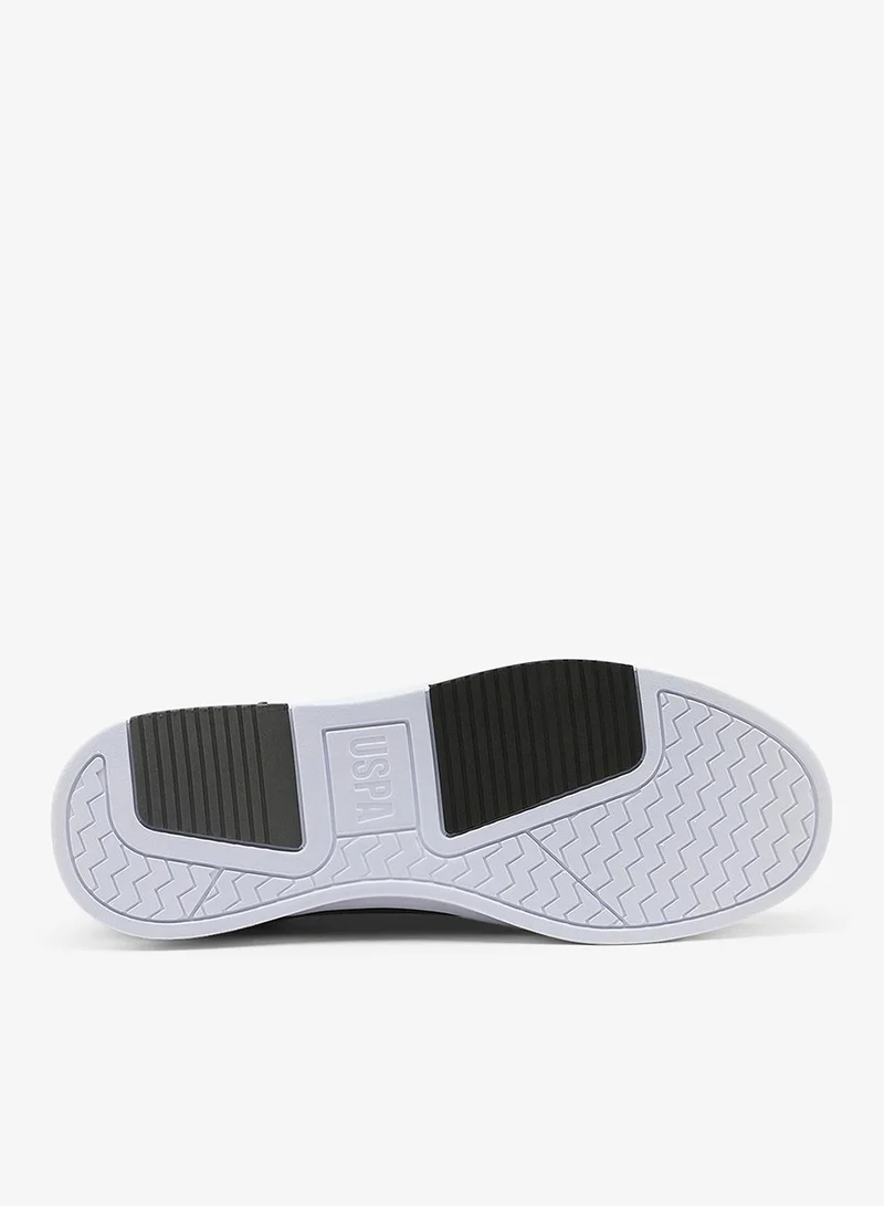 U.S. Polo Assn. black Men's Black Stylish Low-Top Casual Sneakers - Durable Lace-Up Design with Comfort Cushioned Sole for Everyday Active Wear for Men | Best Price UAE